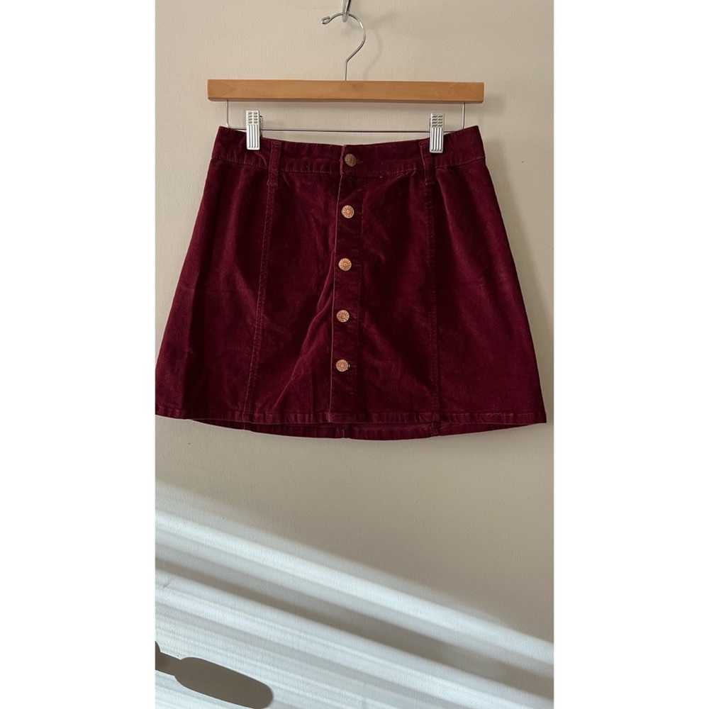 Celebrity Pink x Juniors Burgundy Corduroy Skirt